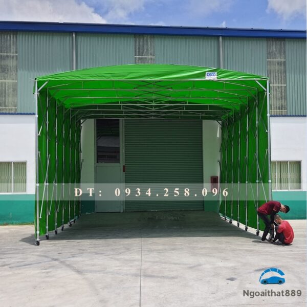 Mái Di Động Khu Vực Xuống Container Hàng Hóa